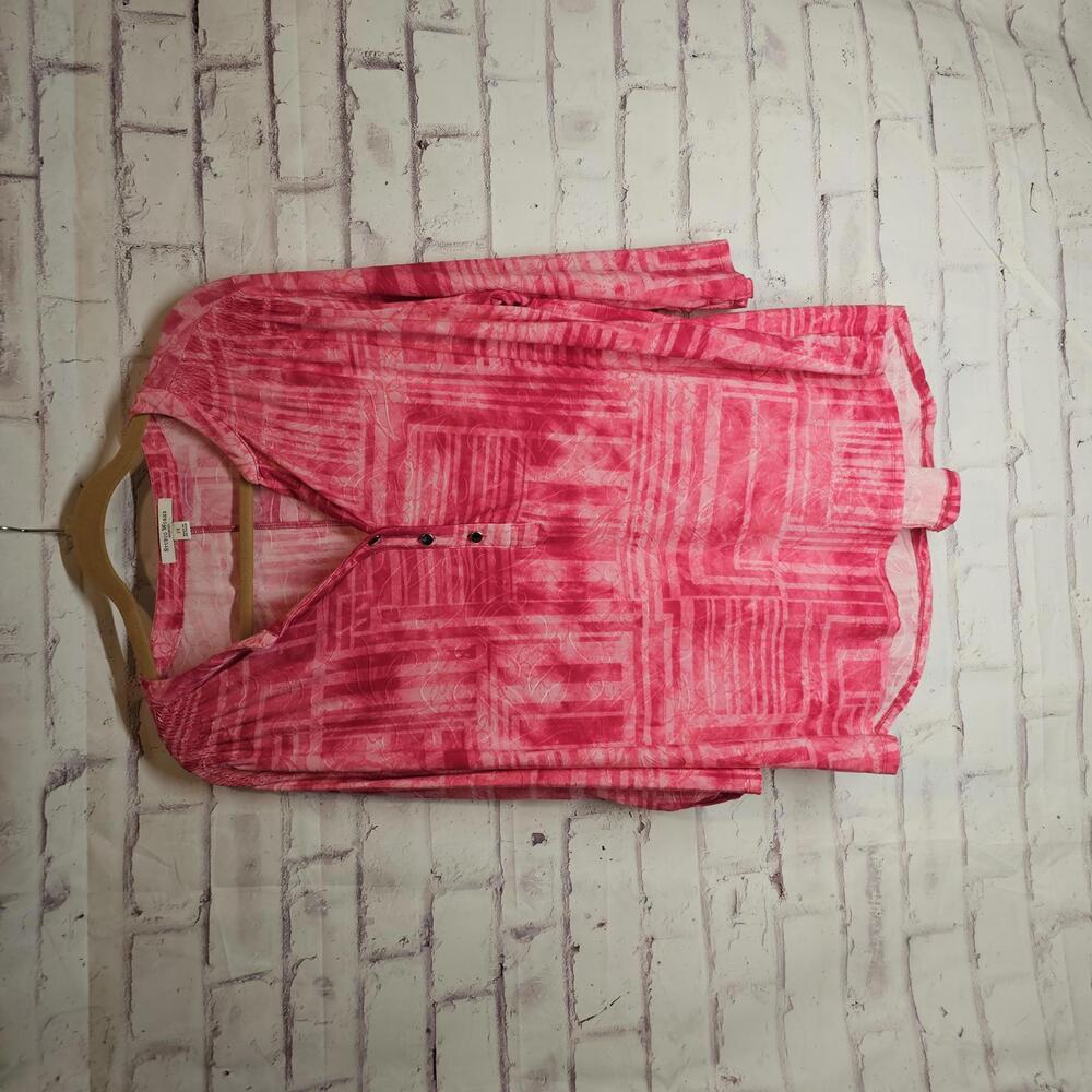 Pink Print Silky Summer Top